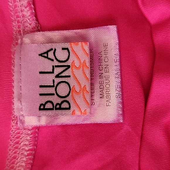 NWOT Billabong Rashguard, Maybe I'm A Mermaid, Hot Pink, Size Small - Picture 5 of 5